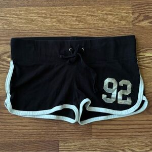 NWOT Juniors Black Shorts with White Trim Size Medium